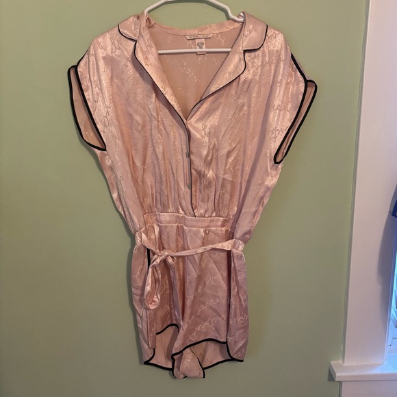 Victoria's Secret Pink Satin Pajama Set - Picture 2 of 4